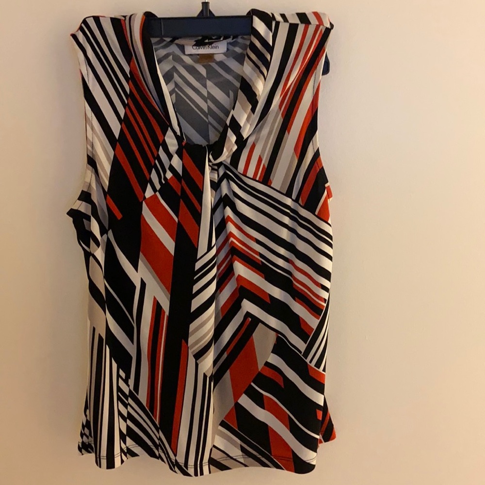 CALVIN KLEIN SLEEVELESS BLOUSE